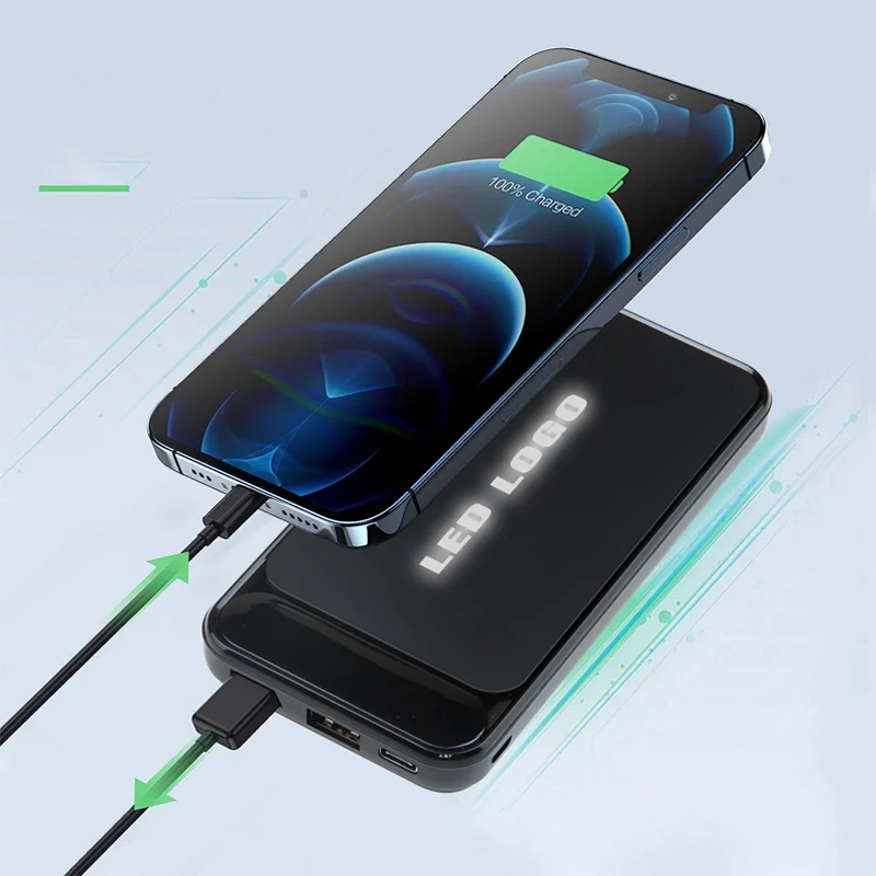 PB-155 Siyah-Kasa-Beyaz-Led 10.000 mAh Powerbank