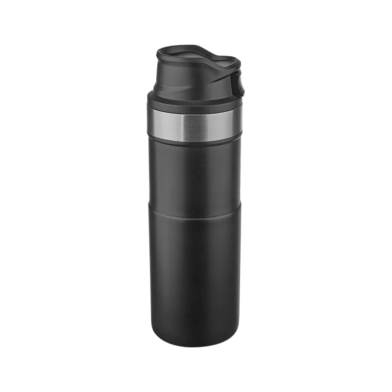 5347 Siyah Çelik Termos / 400 ml