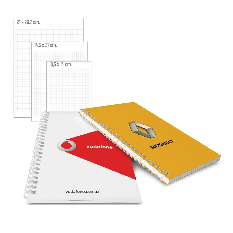BK-03-1014 Yandan Spiralli Yandan Spiralli Karton Defter