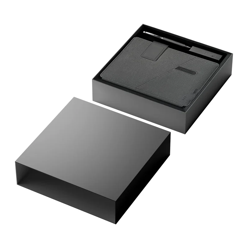 1071 PREMIUM Siyah Termo Deri Organizer Powerbank