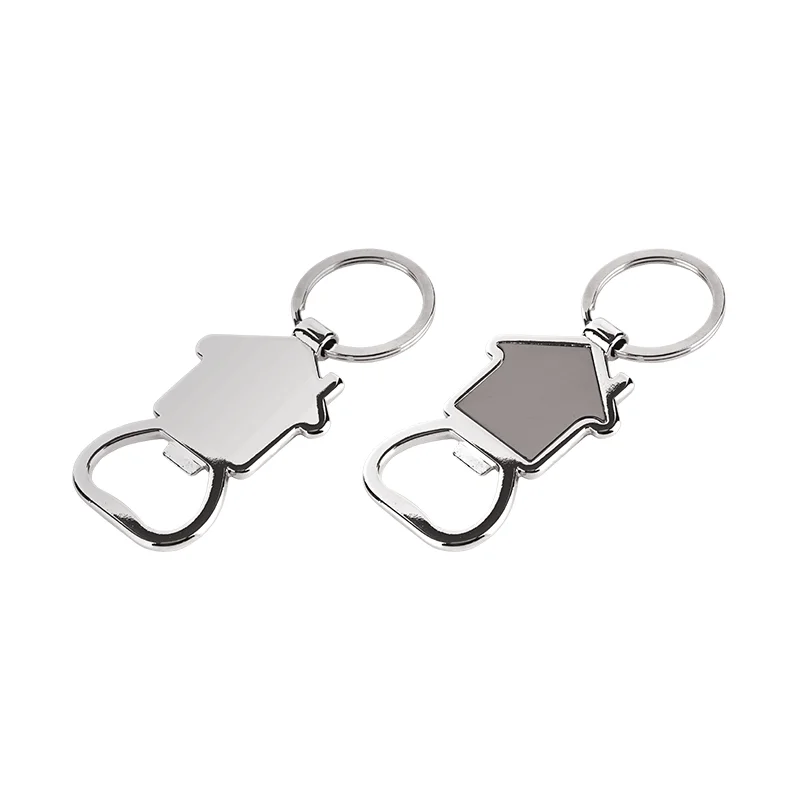 6604 Krom Tek Taraflı Metal Anahtarlık
