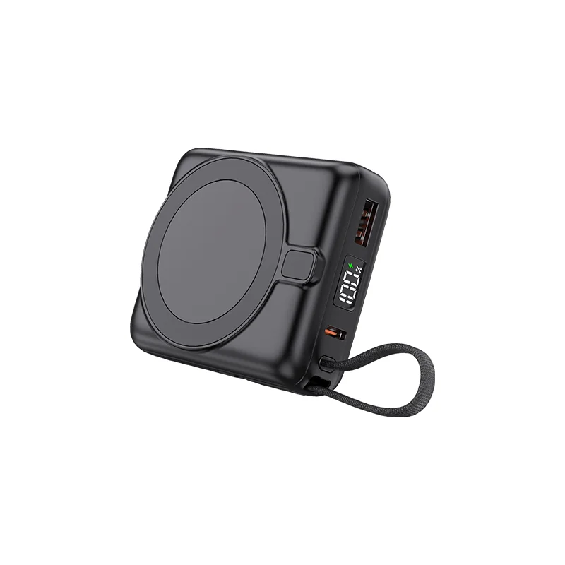 PB-4013 Siyah - Beyaz LED 10.000 mAh MagSafe Powerbank