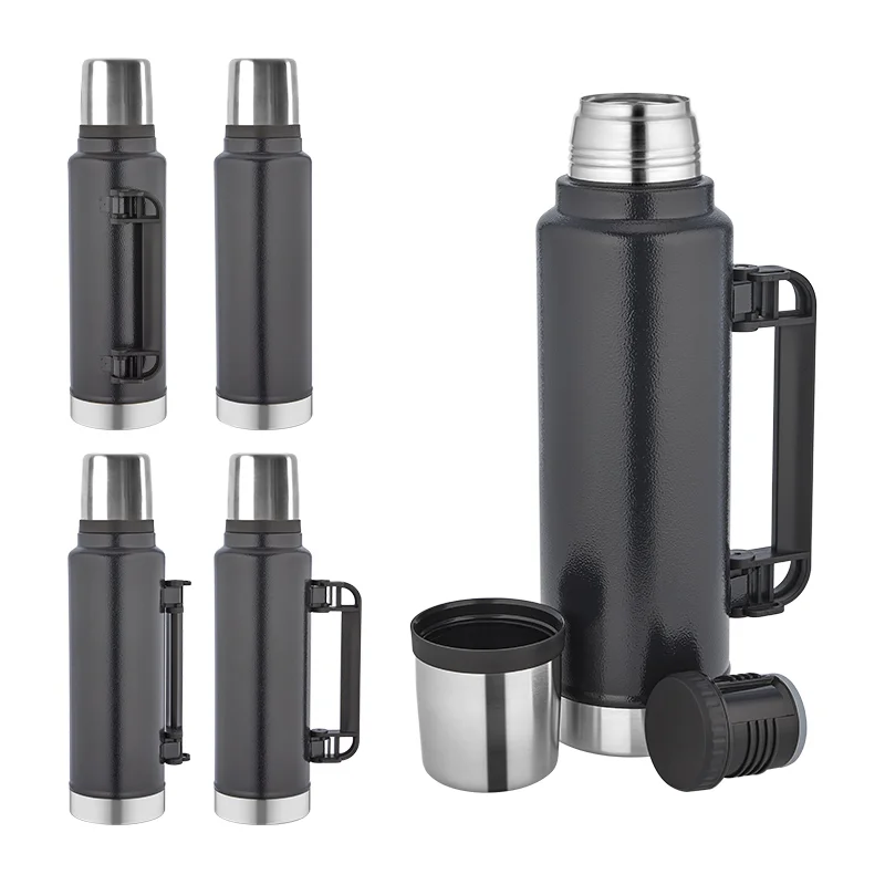 5341 Siyah Çelik Termos / 1450 ml