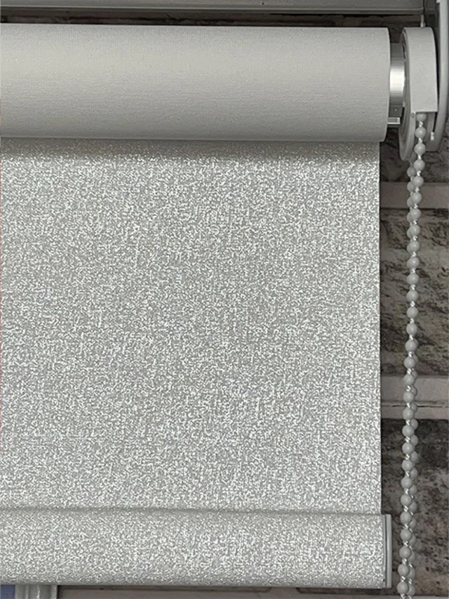 Premium Beyaz Simli Stor Perde | Işıltılı Dokunuş